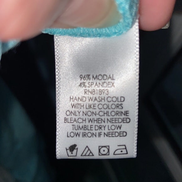 NWOT L PEACE LOVE WORLD AQUA CARDIGAN POCKETS - Picture 11 of 15